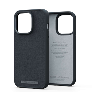 Njord byElements Suede Comfort+, iPhone 14 Pro, black - Case NA43CM00