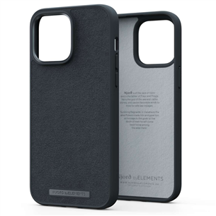 Njord byElements Suede Comfort+, iPhone 14 Pro Max, black - Case