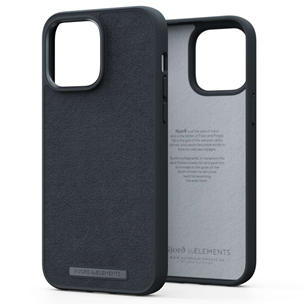 Njord byElements Suede Comfort+, iPhone 14 Pro Max, черный - Чехол