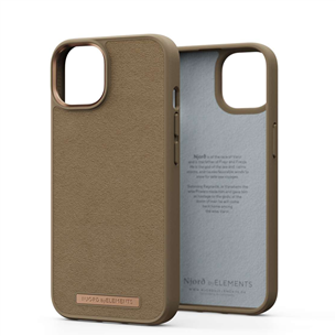 Njord byElements Suede Comfort+, iPhone 14, коричневый - Чехол