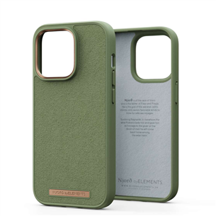 Njord byElements Suede Comfort+, iPhone 14 Pro, roheline - Ümbris NA43CM06