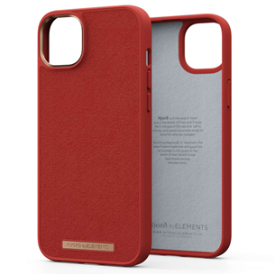 Njord byElements Suede Comfort+, iPhone 14 Plus, burnt orange - Case