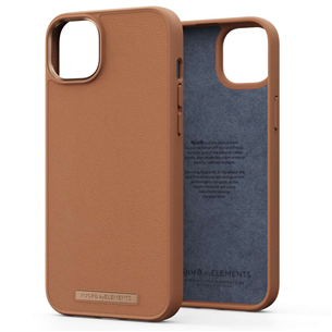 Njord byElements Genuine Leather, iPhone 14 Plus, коричневый - Кожаный чехол NA42GL04