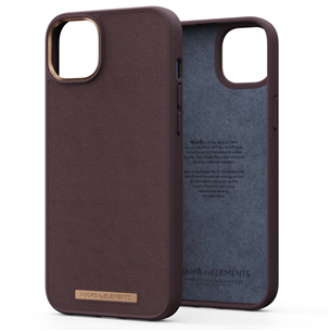 Njord byElements Genuine Leather, iPhone 14 Plus, темно-коричневый - Кожаный чехол NA42GL05