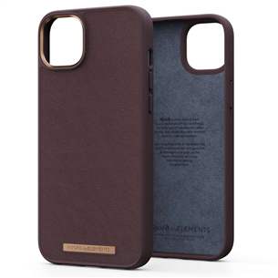 Njord byElements Genuine Leather, iPhone 14 Plus, tumepruun - Nahkümbris