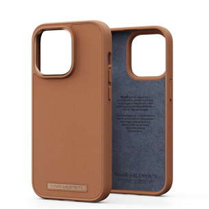 Njord byElements Genuine Leather, iPhone 14 Pro, cognac - Case NA43GL04