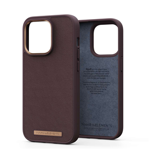 Njord byElements Genuine Leather, iPhone 14 Pro, dark brown - Case