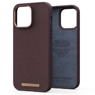 Njord byElements Genuine Leather, iPhone 14 Pro Max, tumepruun - Nahkümbris NA44GL05