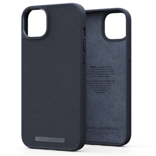 Njord byElements Genuine Leather, iPhone 14 Plus, черный - Кожаный чехол