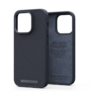 Njord byElements Genuine Leather, iPhone 14 Pro, must - Nahkümbris