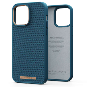 Njord byElements Fabric Tonal, iPhone 14 Pro Max, blue - Case