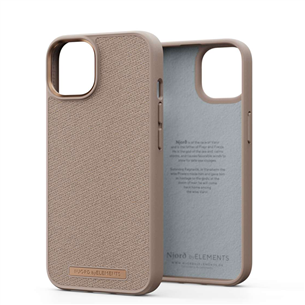 Njord byElements Fabric Just, iPhone 14, pink sand - Case