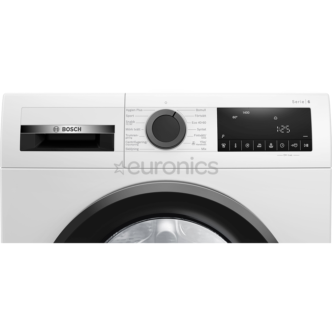 Bosch, 9 kg, sügavus 58,8 cm, 1400 p/min - Eestlaetav pesumasin