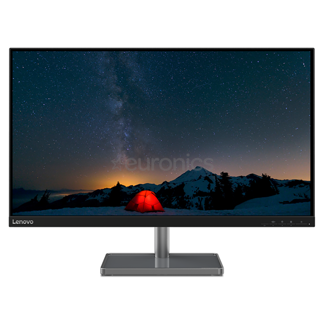 Lenovo L28u-35, 28'', UHD, LED IPS, черный/серый - Монитор