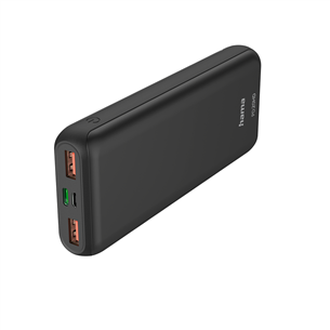 Hama PD20-HD, 20 000 mAh, USB-A, USB-C, dark gray - Power pack