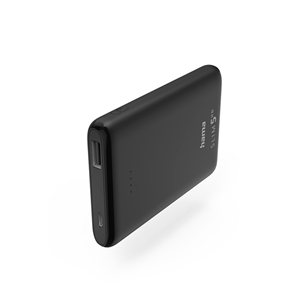 Hama SLIM 5HD, 5000 mAh, USB-A, black - Power pack 00201666