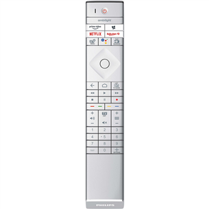 Philips OLED857, 55", 4K UHD, OLED, центральная подставка, серый - Телевизор