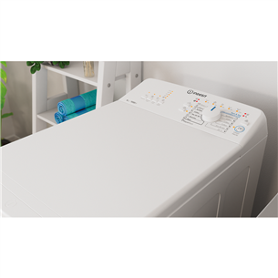 Indesit, 6 kg, sügavus 60 cm, 1000 p/min - Pealtlaetav pesumasin