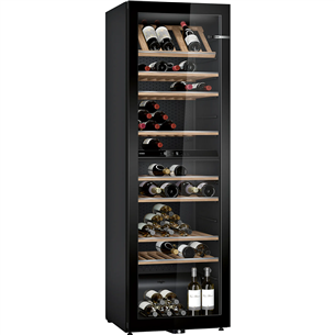 Bosch Series 6, 199 bottles, height 186 cm, black - Wine Cooler