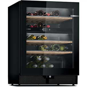 Bosch Serie 6, 44 bottles, height 82 cm, black - Wine Cooler KWK16ABGA