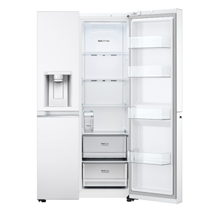 LG, vee- ja jääautomaat, 635 L, kõrgus 179 cm, valge - SBS-külmik