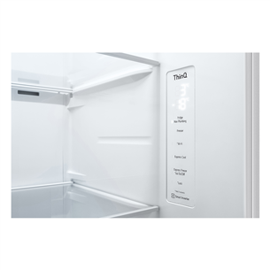 LG, vee- ja jääautomaat, 635 L, kõrgus 179 cm, valge - SBS-külmik