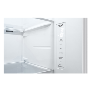 LG, water & ice dispenser, 635 L, height 179 cm, white - SBS Refrigerator