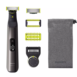 Philips OneBlade Pro Лицо + Тело, серый - Гибридная бритва QP6551/15