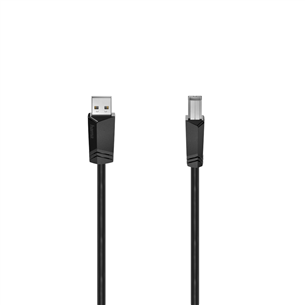 Hama USB Cable, USB-A, USB-B, 1,5m, must - USB kaabel 00200602