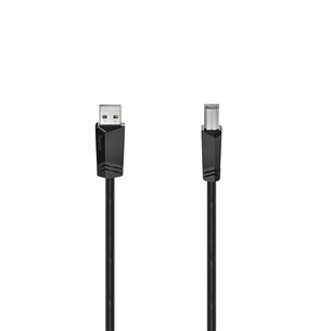 Hama USB Cable, USB-A, USB-B, 1,5m, must - USB kaabel