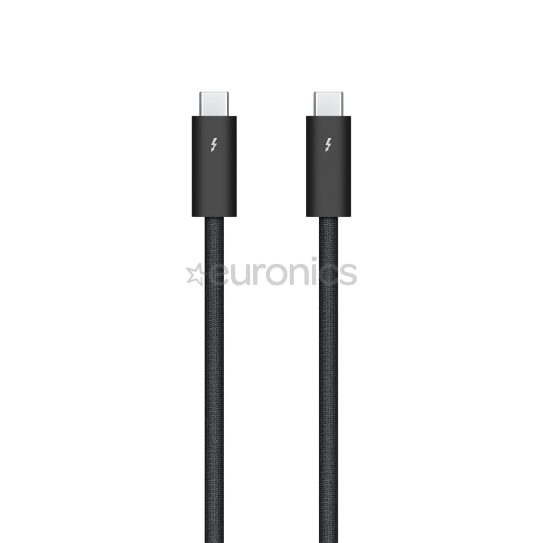 Apple Thunderbolt 4 Pro, 3 m, must - Kaabel