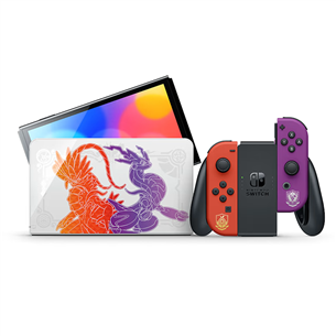 Nintendo Switch OLED Pokémon Scarlet & Violet Edition, punane / lilla - Mängukonsool (Eeltellimisel) 045496453558