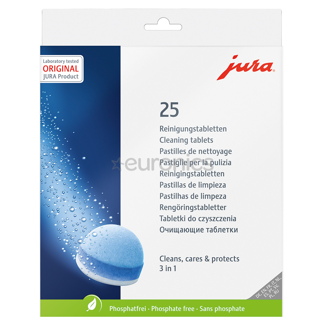 JURA, 25 tk - 3-faasilised puhastustabletid