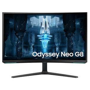 Samsung Odyssey Neo G8, 32'', UHD, 240Hz, Mini LED, nõgus, must/valge - Monitor LS32BG850NUXEN