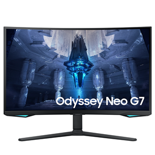 Samsung Odyssey Neo G7, 32'', UHD, Mini LED, 165 Hz, curved, black - Monitor LS32BG750NUXEN