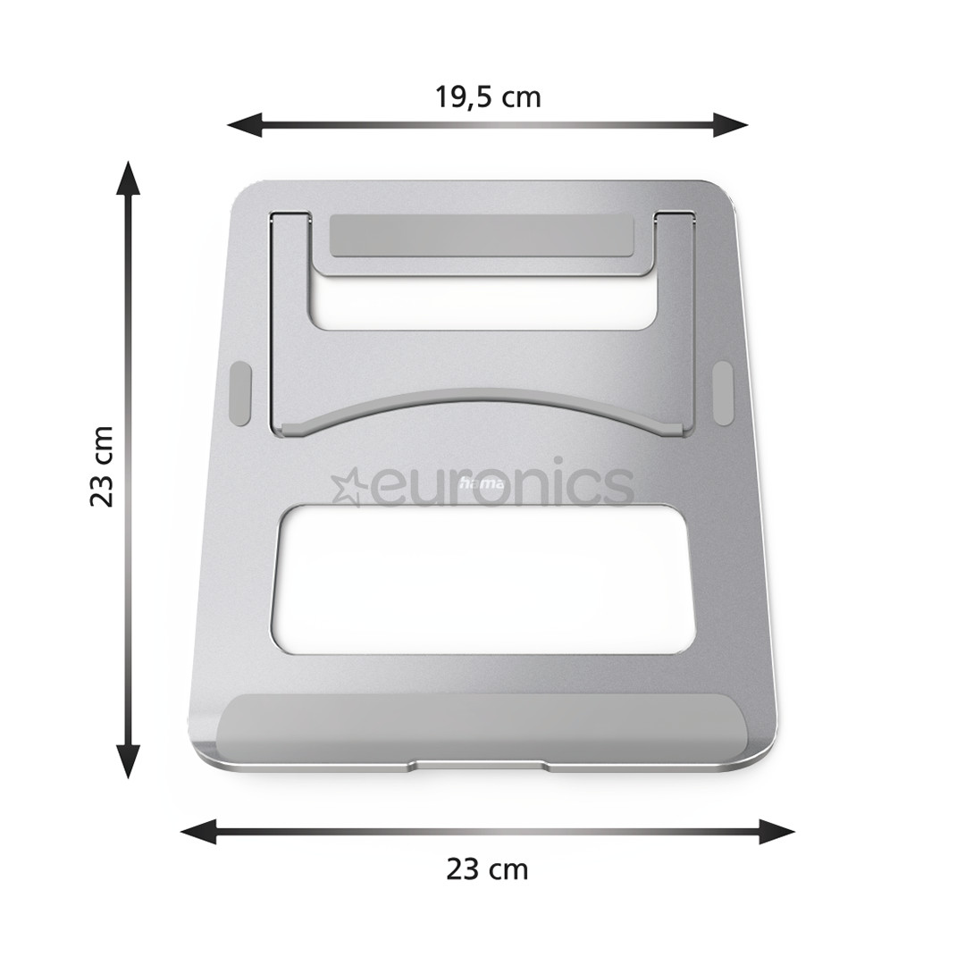 Hama Aluminium, silver - Notebook stand