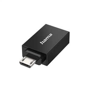 Hama USB-OTG-Adapter, Micro USB Plug - USB Socket, черный - Адаптер 00300084