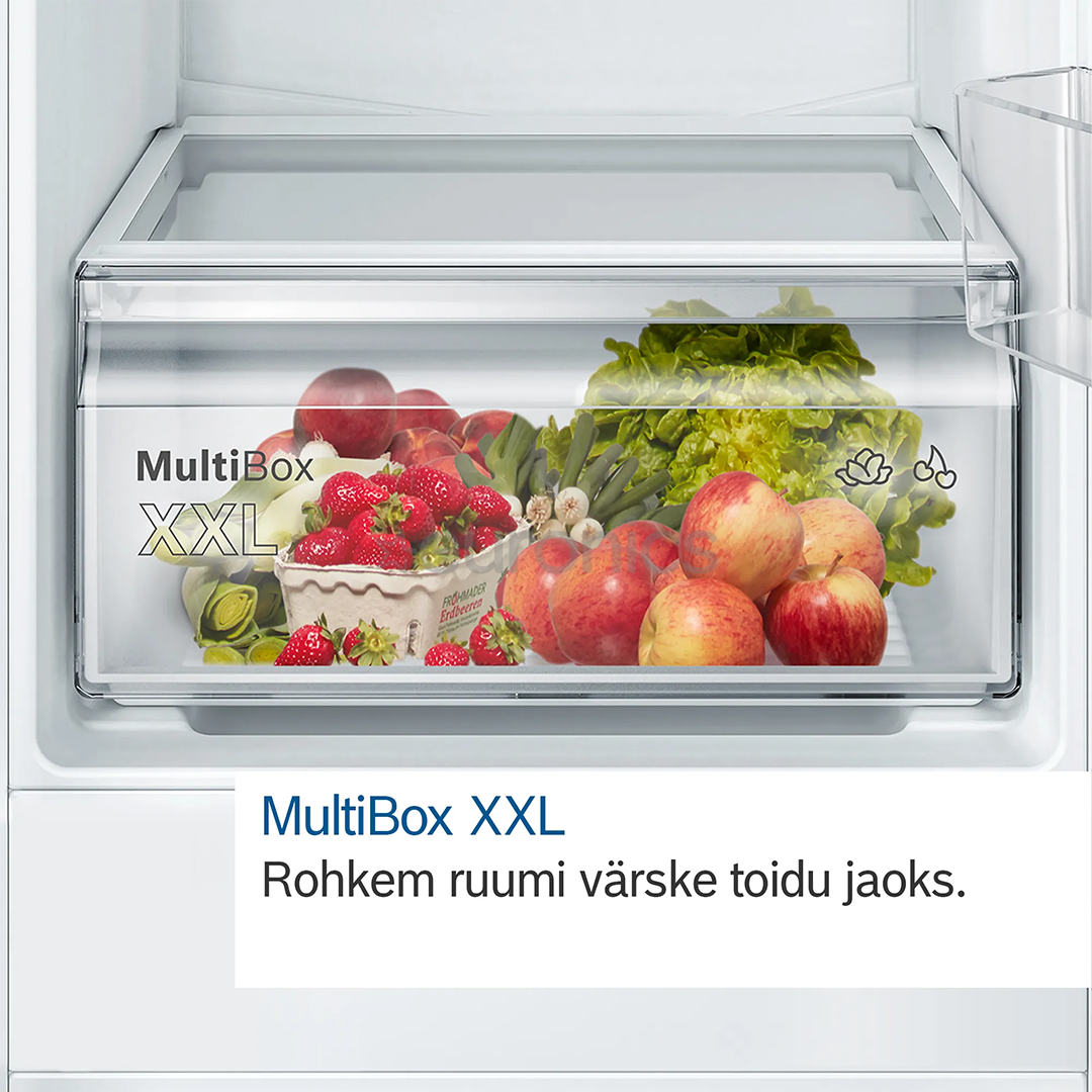 Bosch Serie 2, 204 L, height 123 cm - Built-in Cooler