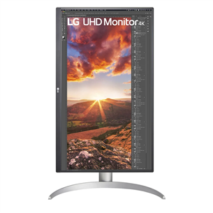 LG UP850N, 27'', UHD, LED IPS, USB-C, silver - Monitor