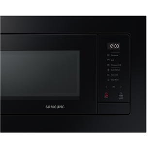 Samsung, 23 л, 800 Вт, черный - Интегрируемая микроволновая печь с грилем