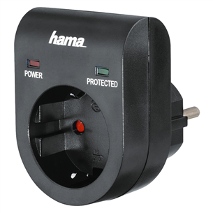 Hama Surge Protection, 1 outlet - Power surge protection 00108878