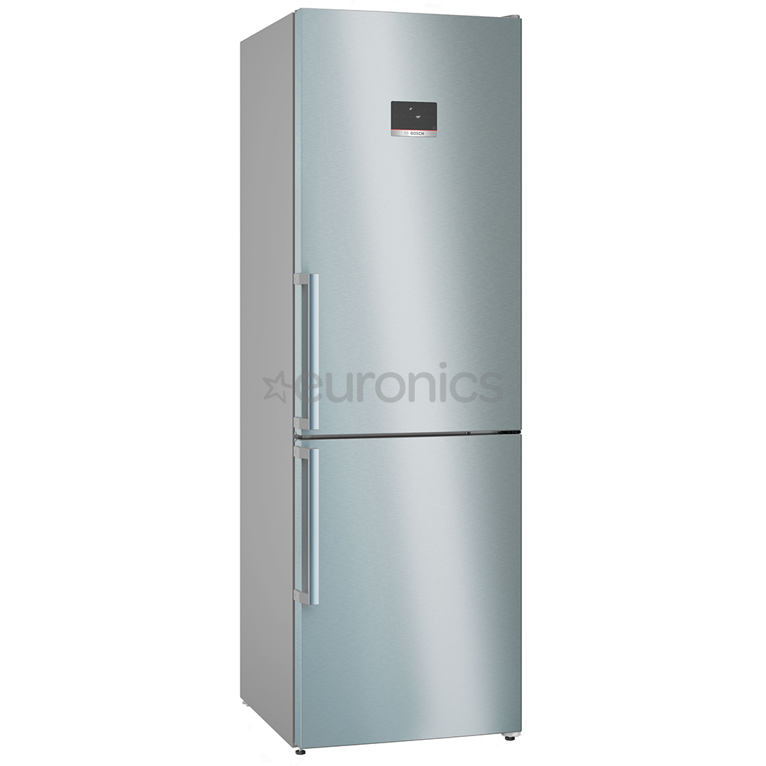 Bosch, NoFrost, 321 L, height 186 cm, stainless steel - Refrigerator