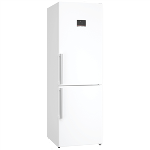 Bosch, NoFrost, 321 L, height 186 cm, white - Refrigerator KGN367WCT