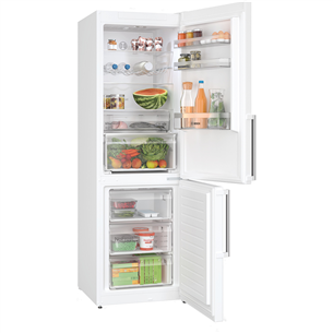 Bosch, NoFrost, 321 л, высота 186 см, белый - Холодильник