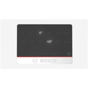 Bosch, NoFrost, 321 L, kõrgus 186 cm, valge - Külmik