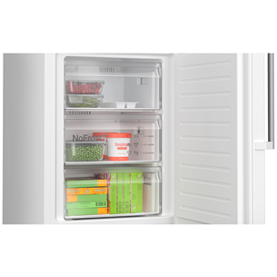 Bosch, NoFrost, 321 L, height 186 cm, white - Refrigerator