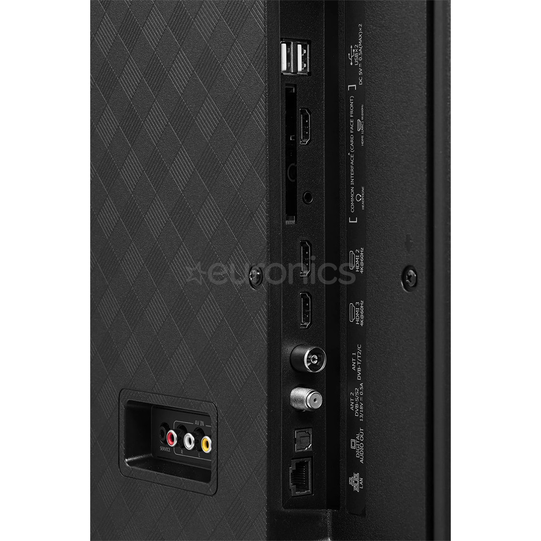 Hisense A6BG, LED LCD, UHD 4K, 75'', боковые ножки, черный - Телевизор