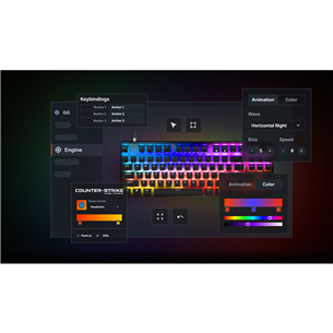 SteelSeries Apex Pro TKL (2023), SWE, must - Klaviatuur