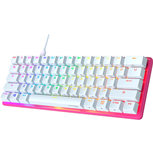 HyperX Alloy Origins 60 Pink, HyperX Red, Linear, US, roosa - Mehaaniline klaviatuur