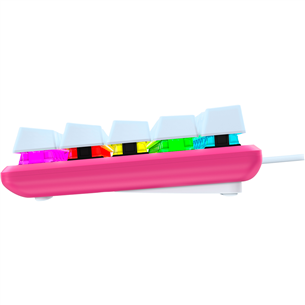 HyperX Alloy Origins 60 Pink, HyperX Red, Linear, US, roosa - Mehaaniline klaviatuur